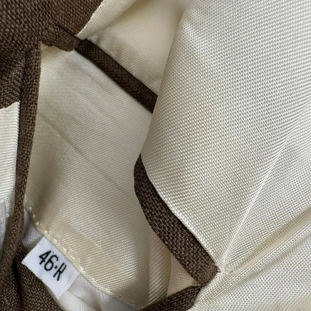 Vintage Andover Reed Blazer Mens 46R Brown Textured Gold‎ Buttons Classic Style